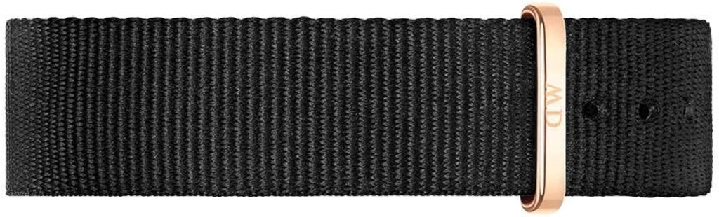 Daniel Wellington Classic Cornwall White Dial Black Nylon Strap Watch For Men - DW00100257