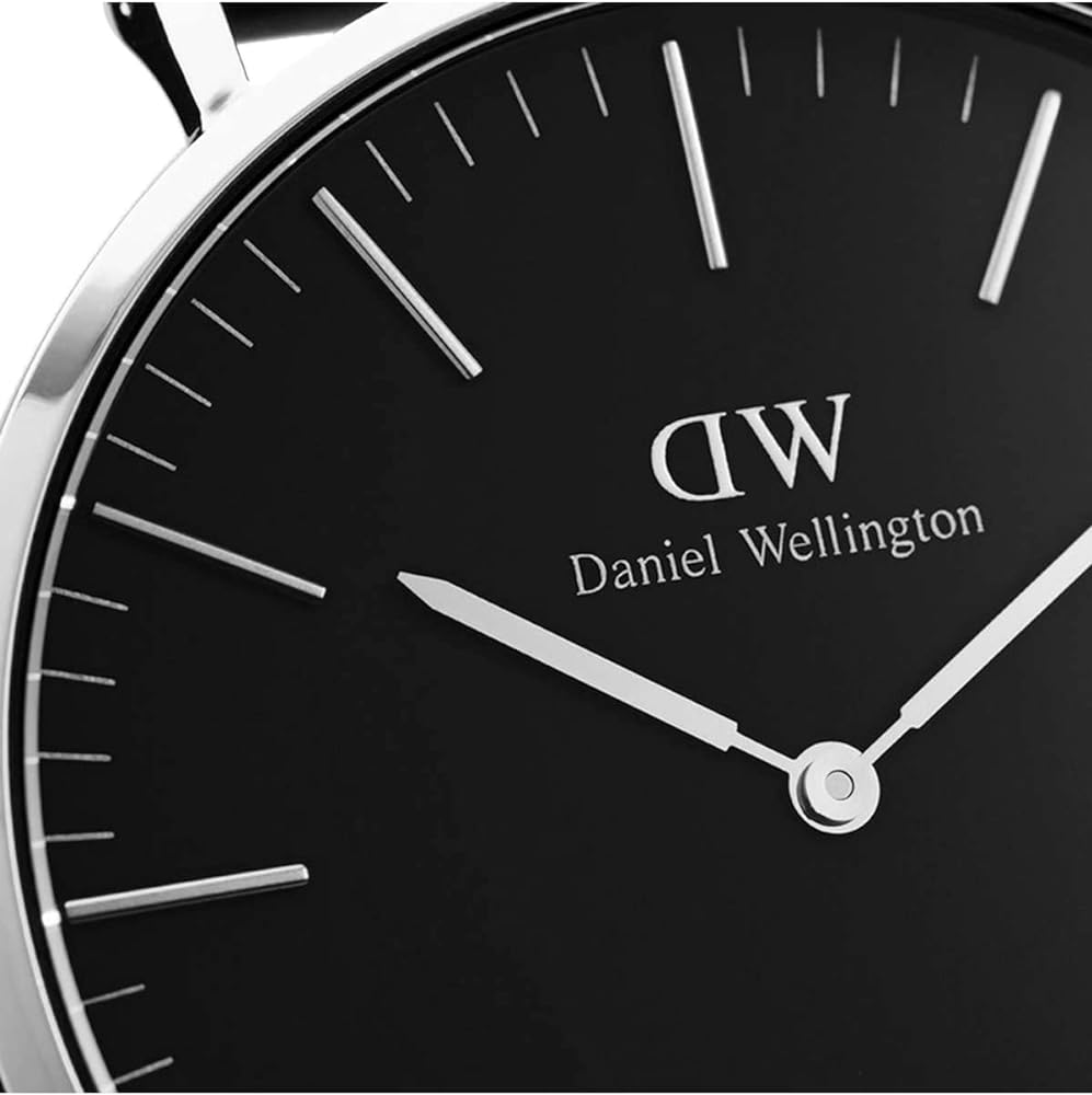 Daniel Wellington Classic Cornwall Black Dial Black Nylon Strap Watch For Women - DW00100149