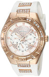 Guess Luna Diamonds White Dial White Rubber Strap Watch for Women - W0653L4