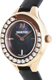 Swarovski Lovely Crystals Analog Black Dial Black Leather Strap Watch for Women - 5301877