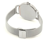 Calvin Klein Even Black Dial Silver Mesh Bracelet Watch for Women - K7B23121