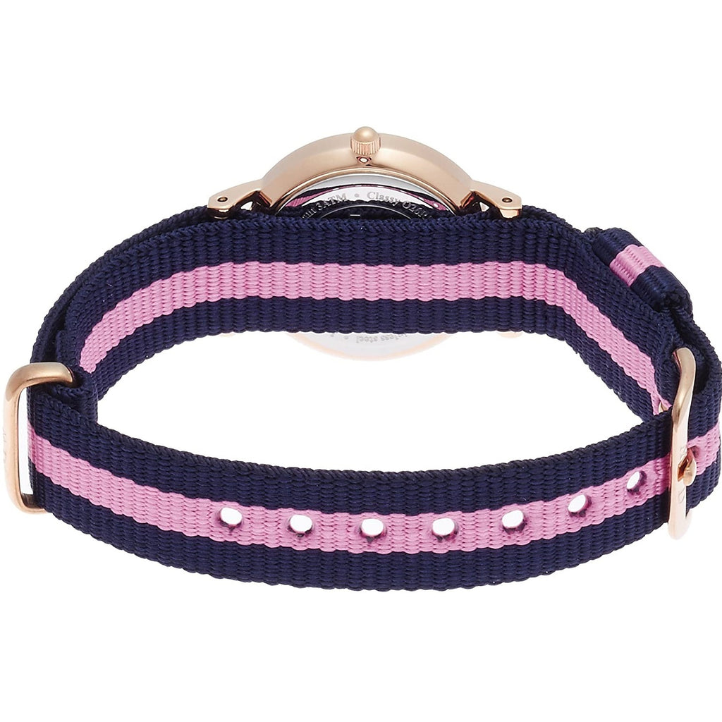 Daniel Wellington Classy Winchester White Dial Two Tone NATO Strap Watch For Women - DW00100065