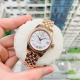 Tissot Ballade Powermatic 80 Mother of Pearl Silver Dial Two Tone Steel Strap Watch For Women - T108.208.22.117.00