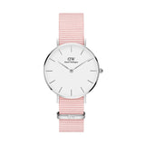 Daniel Wellington Classic Petite Rosewater White Dial Pink NATO Strap Watch For Women - DW001000318