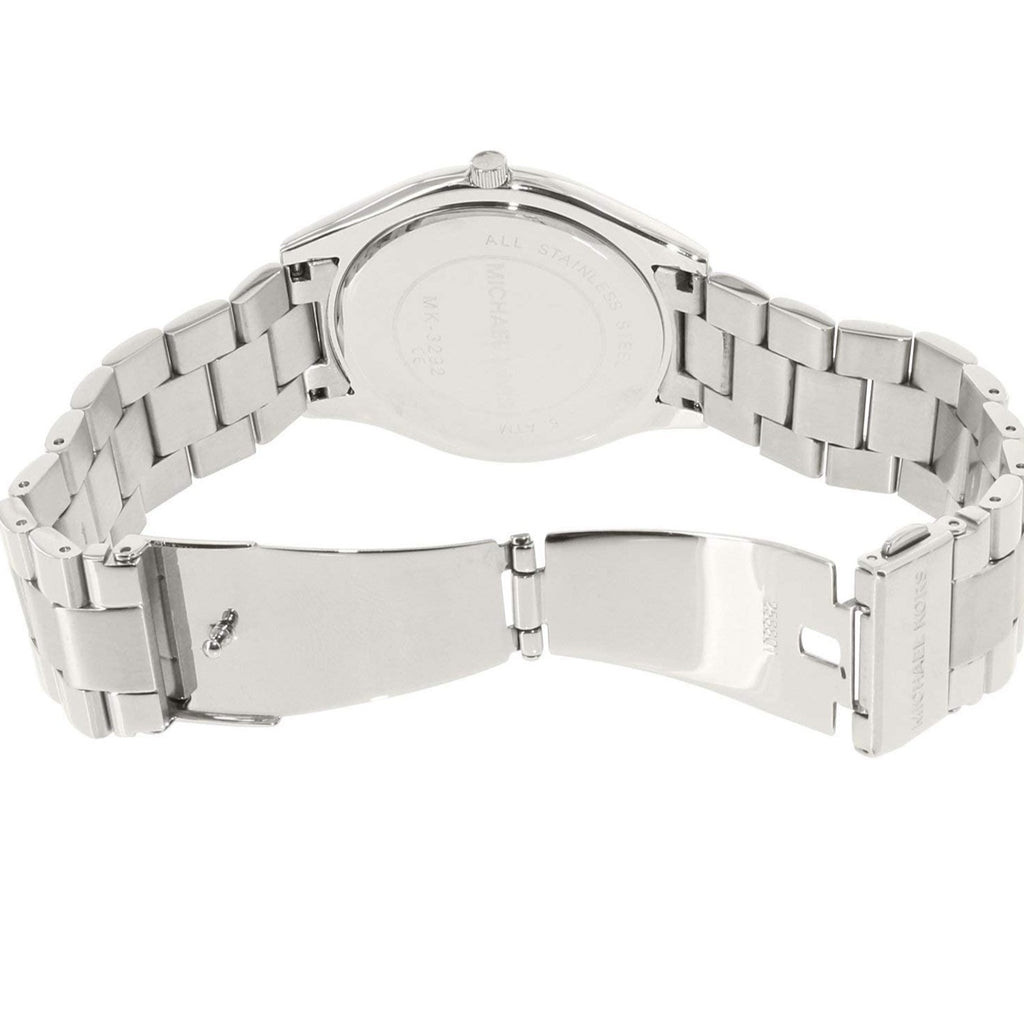 Michael Kors Runway Blue Dial Silver Steel Strap Watch for Women - MK3292
