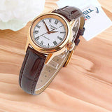 Tissot T Classic Carson White Dial Brown Leather Strap Watch For Women - T085.207.36.013.00