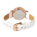 Daniel Wellington Petite White Dial White Leather Strap Watch For Women - DW00100249