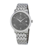 Omega De Ville Prestige Co-Axial Automatic Grey Dial Silver Steel Strap Watch for Men - 424.10.40.20.06.001