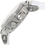 Tissot T Race Lady Chronograph White Dial White Rubber Strap Watch for Women - T048.217.17.017.00