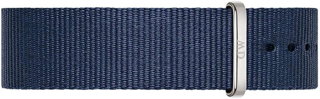 Daniel Wellington Classic Bayswater White Dial Blue NATO Strap Watch For Men - DW00100276