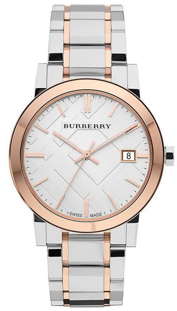 腕時計(アナログ) BURBERRY BU9006 50M/165FEBT Burberry The City White Dial Two Tone Steel Strap Watch for Women - BU