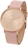 Coach Perry Rose Gold Dial Pink Leather Strap Watch for Women - 14503332-C