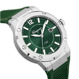 Salvatore Ferragamo F-80 Classic Green Dial Green Rubber Strap Watch for Men - SFHY02722