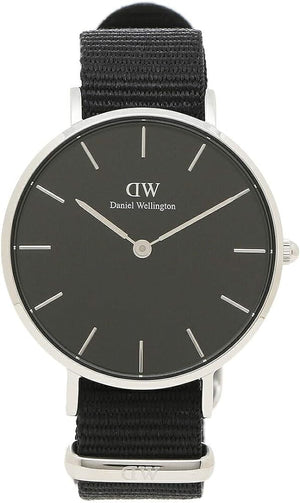 Daniel Wellington Classic Bayswater Black Dial Black NATO Strap Watch For Women - DW00100282