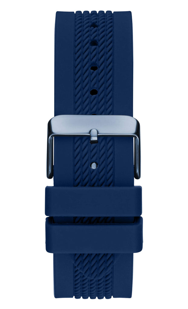Guess Delta Blue Dial Blue Silicone Strap Watch for Men - GW0051G4