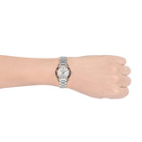 Michael Kors Mini Slim Runway Silver Dial Silver Steel Strap Watch for Women - MK3514