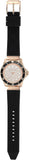 Michael Kors Everest Analog Rose Gold Dial Black Silicone Strap Watch For Women - MK7358