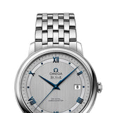 Omega De Ville Prestige Co-Axial Rhodium Silver Dial Silver Steel Strap Watch for Men - 424.10.40.20.02.001