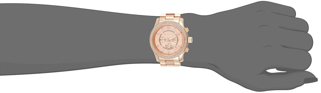 Michael Kors Dylan Rose Gold Dial Rose Gold Steel Strap Watch for Women - MK5576