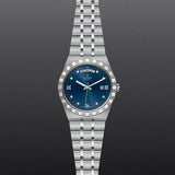Tudor Royal Automatic Diamonds Blue Dial Silver Steel Strap Watch for Men - M28600-0006
