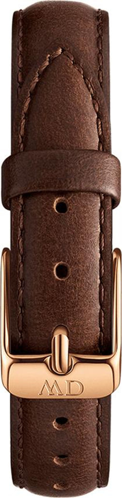 Daniel Wellington Classic Petite Bristol White Dial Brown Leather Strap Watch For Women - DW00100227