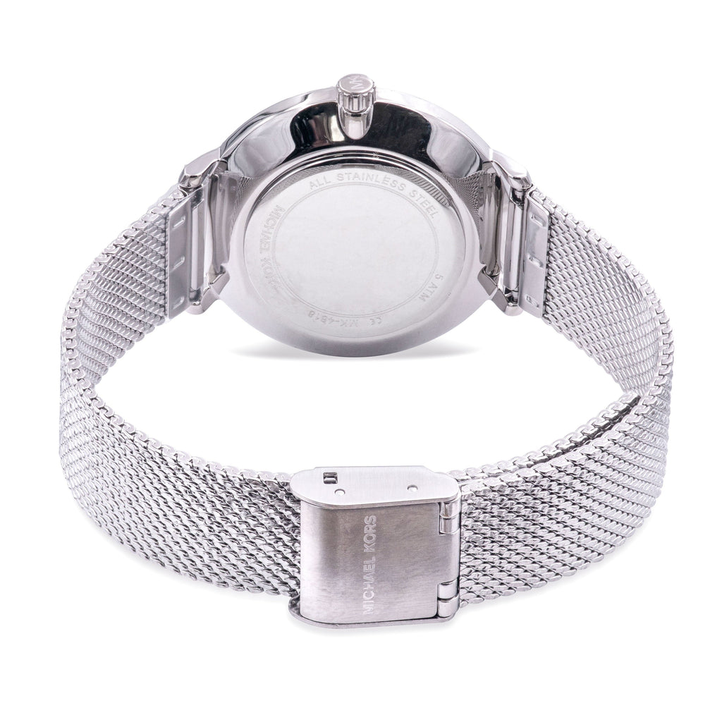 Michael Kors Pyper Quartz Mother of Pearl White Dial Silver Mesh Strap Watch For Women - MK4618