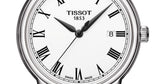 Tissot T Classic Carson White Dial Black Leather Strap Watch for Men - T085.410.16.013.00