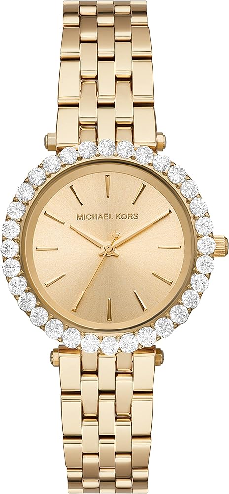 Michael Kors Darci Analog Gold Dial Gold Steel Strap Watch For Women - MK4513