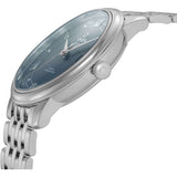 Omega De Ville Prestige Co-Axial Blue Dial Silver Steel Strap Watch for Men - 424.10.40.20.03.002