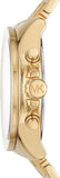 Michael Kors Wren Chronograph Gold Dial Gold Steel Strap Watch for Women - MK6952