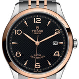 Tudor 1926 Automatic Black Dial Two Tone Steel Strap Watch for Men - M91651-0003