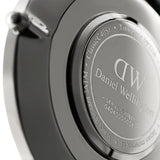 Daniel Wellington Classic Sheffield White Dial Black Leather Strap Watch For Men - DW00100020