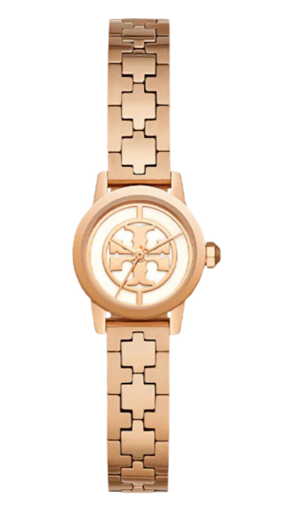 Tory Burch Reva Rose Gold Dial Rose Gold Steel Strap Watch for Women - TBW4043
