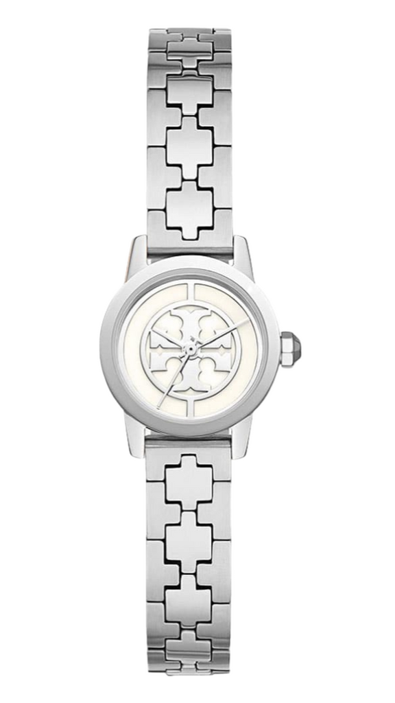 Tory Burch Reva Silver Dial Silver Steel Strap Watch for Women - TBW4044