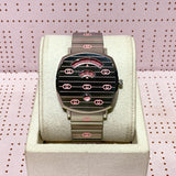 Gucci Grip Quartz Silver Dial Silver Steel Strap Watch For Women - YA157438