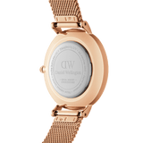 Daniel Wellington Petite Amber Brown Dial Gold Mesh Strap Watch For Women - DW00100476