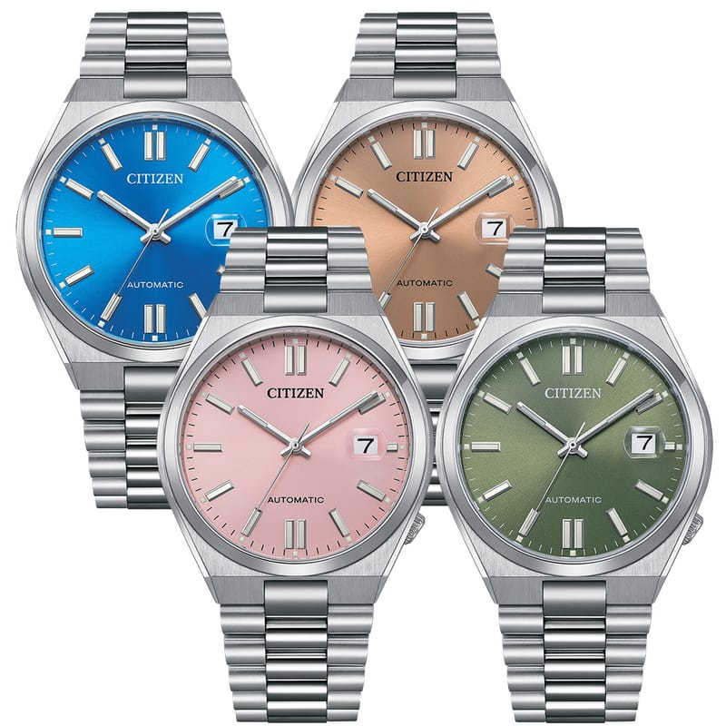 Citizen x Pantone Automatic Dreamy Pink Dial Silver Steel Strap Watch For Men - NJ0158-89X