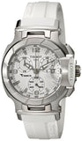 Tissot T Race Lady Chronograph White Dial White Rubber Strap Watch for Women - T048.217.17.017.00