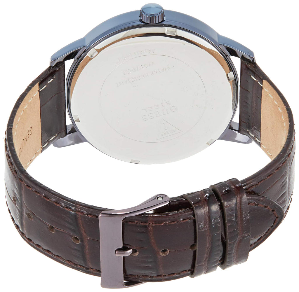 Guess Delancy Analog Brown Dial Brown Leather Strap Watch For Men - W0870G3