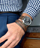 Hugo Boss Champion Grey Dial Brown Leather Strap Watch for Men - 1513815