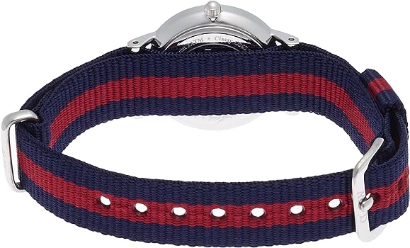 Daniel Wellington Classy Oxford White Dial Two Tone Nylon Strap Watch For Women - DW00100072