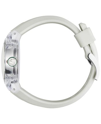 Gucci Sync Quartz White Dial White Rubber Strap Unisex Watch - YA137302