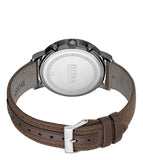 Hugo Boss Spirit White Dial Brown Nylon Strap Watch for Men - 1513690