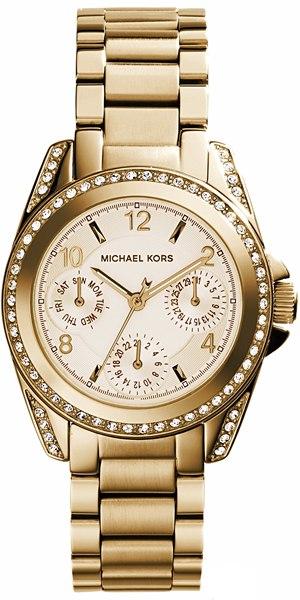 Michael Kors Blair Gold Dial Gold Steel Strap Watch for  display picture 2
