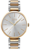 Hugo Boss Allusion Quartz Silver Dial Two Tone Steel Strap Watch For Women - 1502417