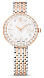 Swarovski Certa Crystals Silver Dial Two Tone Steel Strap Watch for Women - 5672971