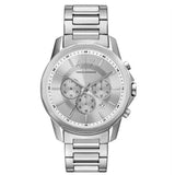 Armani Exchange Outerbanks Chronograph Silver Dial Silver Steel Strap Watch For Men - AX7141