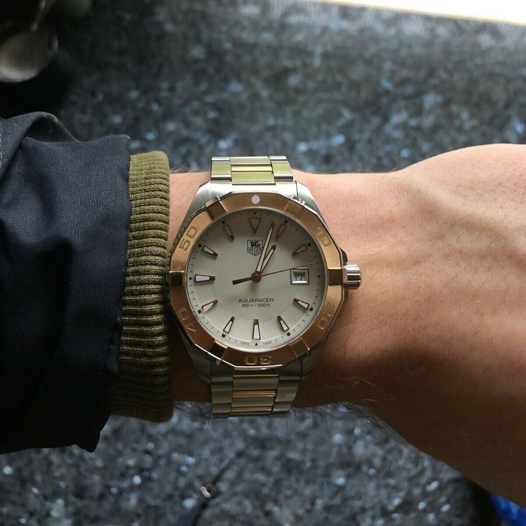 Tag Heuer Aquaracer White Dial Watch for Men - WAY1150.BD0911