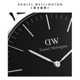 Daniel Wellington Classic Cornwall Quartz Black Dial Black Nylon Strap Watch For Women - DW00100151