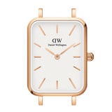 Daniel Wellington Quadro Melrose White Dial Gold Mesh Strap Watch For Women - DW00100431